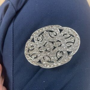 antique vintage Art Deco Victorian rhinestone buckle